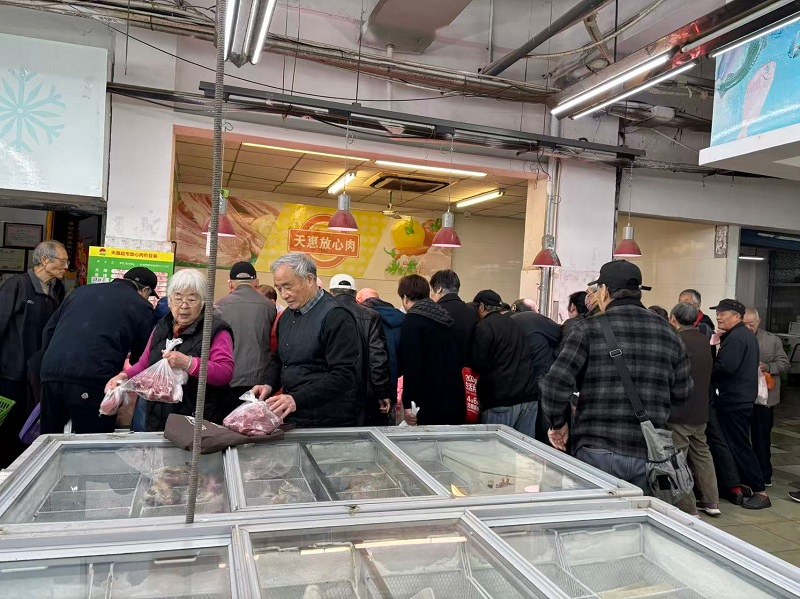 天惠超市五河店“放心肉”火出圈